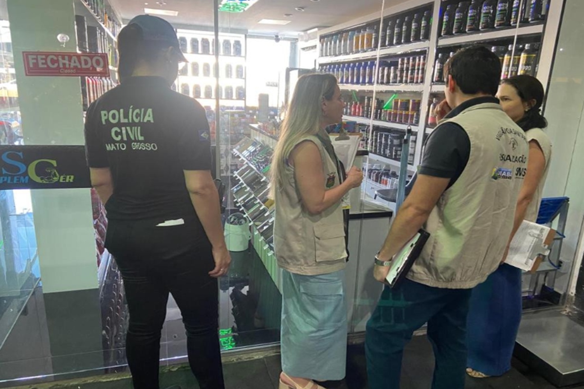 Dono de loja de suplementos preso por venda ilegal em Cuiabá